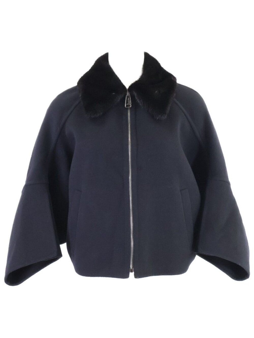 Fendi Wool Short Jacket with Mink Color 38